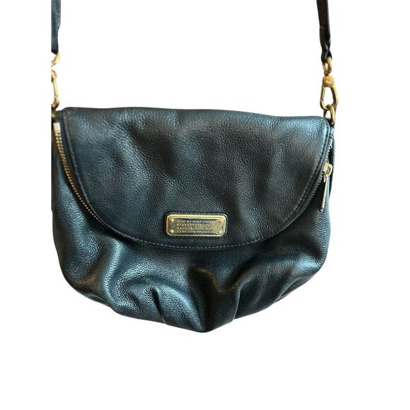 Marc Jacobs Women's Black Leather Crossbody Bag Adjustable Strap - Picture 1 of 12